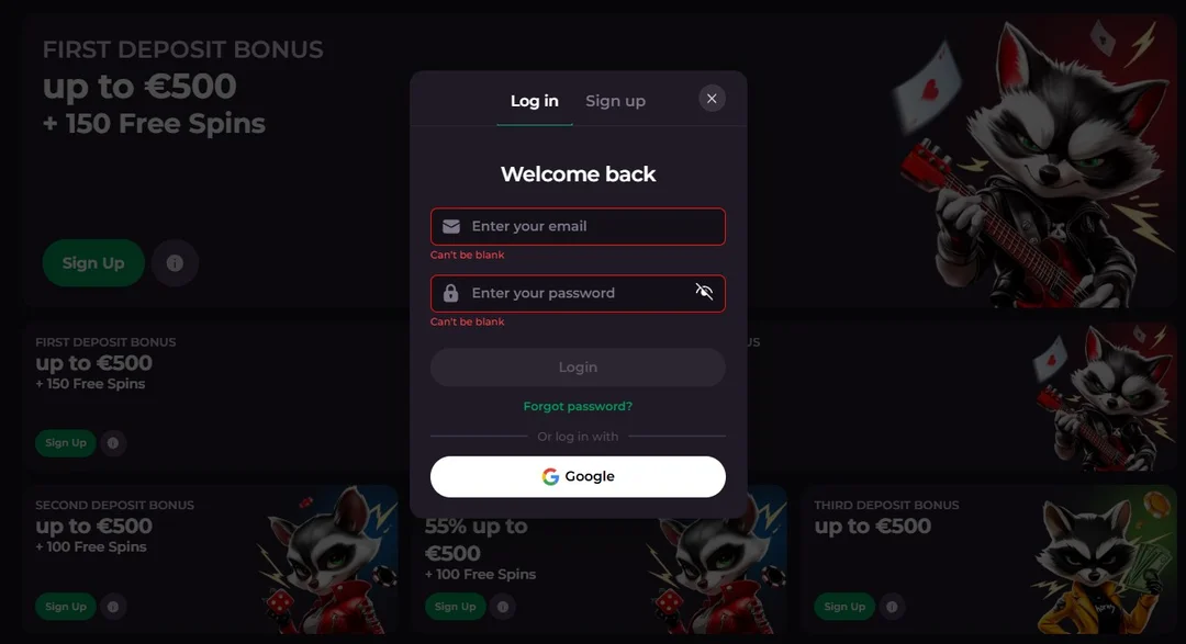 rockyspin-login